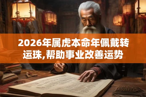 2026年属虎本命年佩戴转运珠,帮助事业改善运势