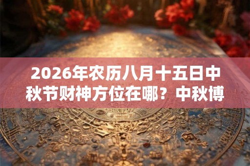 2026年农历八月十五日中秋节财神方位在哪？中秋博饼是什么意思？