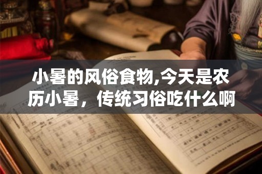 小暑的风俗食物,今天是农历小暑，传统习俗吃什么啊？