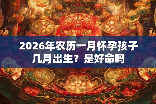 2026年农历一月怀孕孩子几月出生？是好命吗