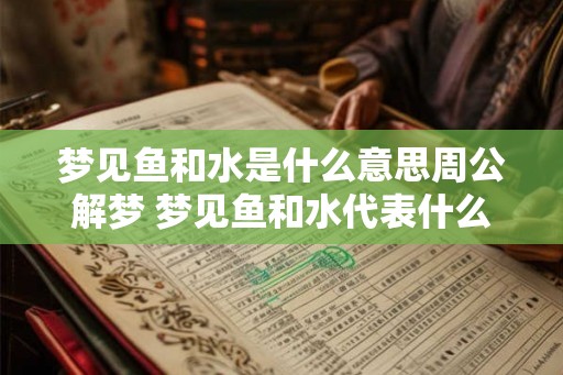 梦见鱼和水是什么意思周公解梦 梦见鱼和水代表什么