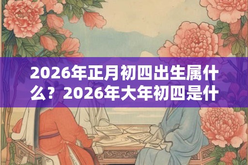 2026年正月初四出生属什么？2026年大年初四是什么生肖？