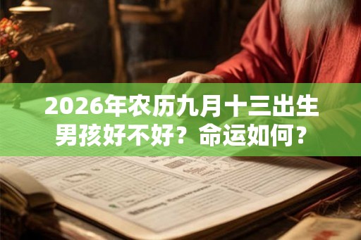 2026年农历九月十三出生男孩好不好?命运如何? 2026年农历九月十三出生男孩好不好?命运如何?
