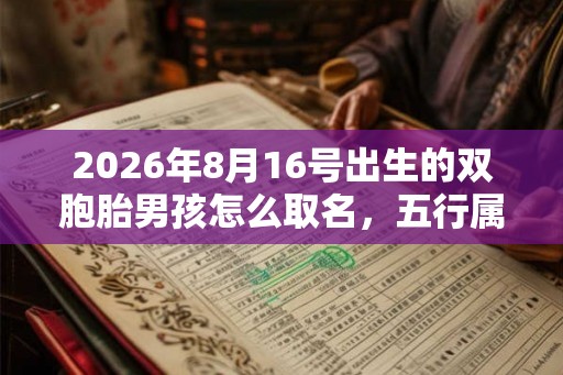 2026年8月16号出生的双胞胎男孩怎么取名,五行属什么 2026年8月16号出生的双胞胎男孩怎么取名,五行属什么