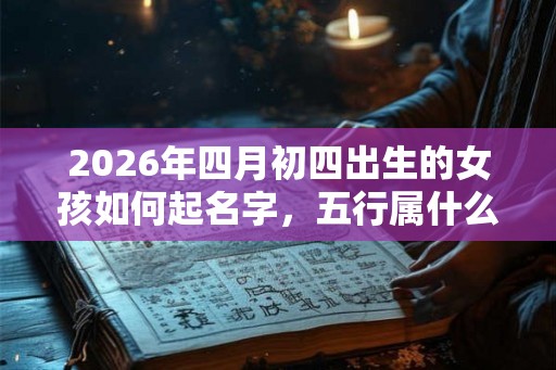 2026年四月初四出生的女孩如何起名字，五行属什么