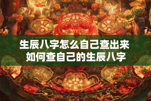 生辰八字怎么自己查出来 如何查自己的生辰八字