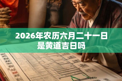 2026年农历六月二十一日是黄道吉日吗 2026年农历六月二十一日是黄道吉日吗