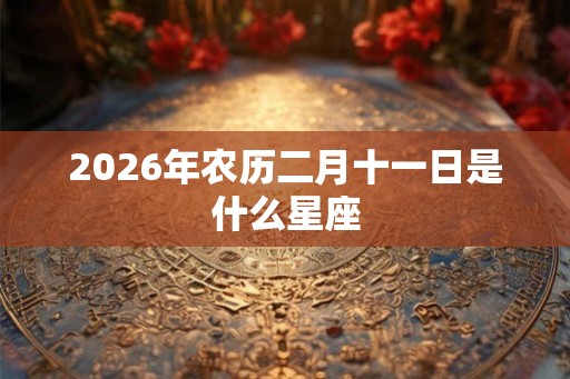 2026年农历二月十一日是什么星座
