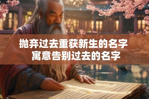 抛弃过去重获新生的名字  寓意告别过去的名字