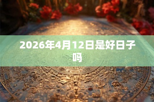 2026年4月12日是好日子吗