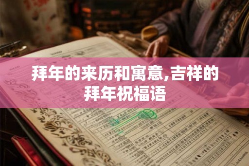 拜年的来历和寓意,吉祥的拜年祝福语