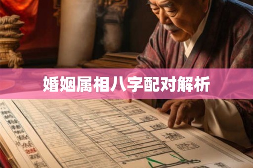 婚姻属相八字配对解析