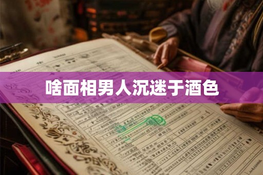 啥面相男人沉迷于酒色