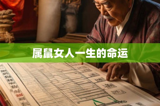 属鼠女人一生的命运