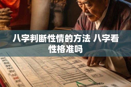 八字判断性情的方法 八字看性格准吗