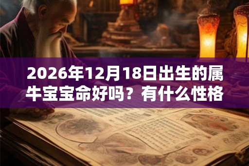 2026年12月18日出生的属牛宝宝命好吗？有什么性格特点