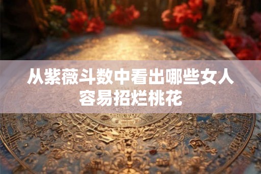 从紫薇斗数中看出哪些女人容易招烂桃花