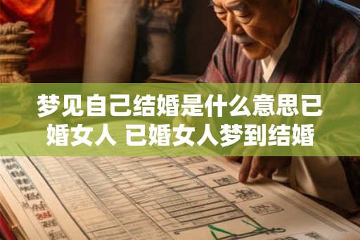 梦见自己结婚是什么意思已婚女人 已婚女人梦到结婚意味着什么