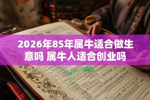 2026年85年属牛适合做生意吗 属牛人适合创业吗