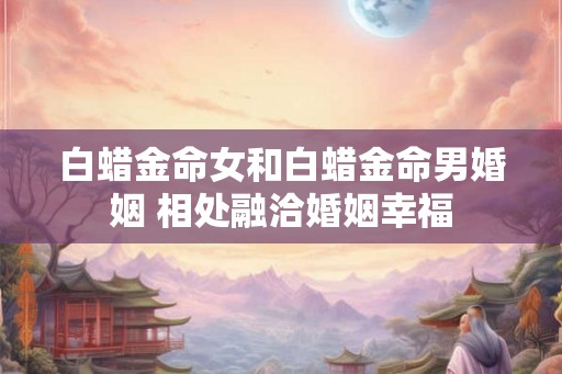 白蜡金命女和白蜡金命男婚姻 相处融洽婚姻幸福