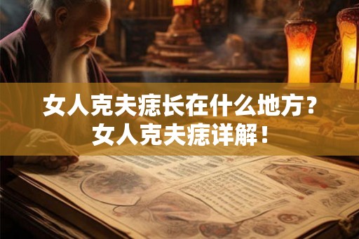 女人克夫痣长在什么地方？女人克夫痣详解！