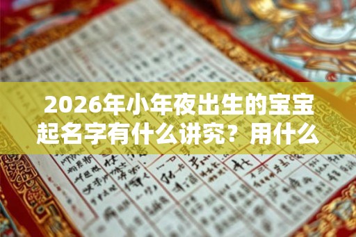 2026年小年夜出生的宝宝起名字有什么讲究？用什么字起名好？