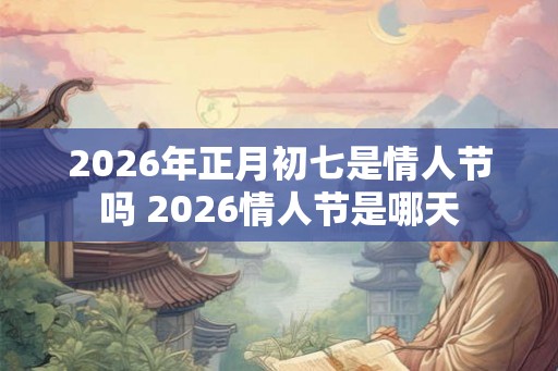 2026年正月初七是情人节吗 2026情人节是哪天