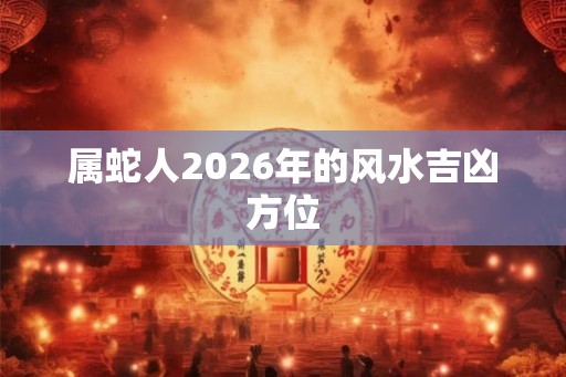 属蛇人2026年的风水吉凶方位