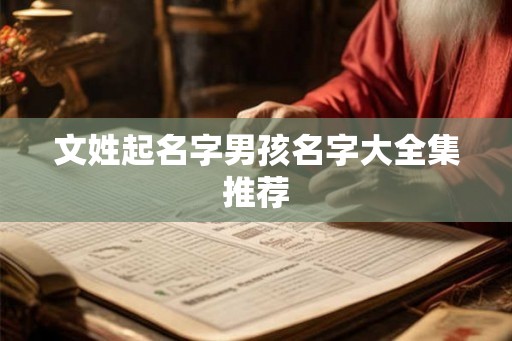 文姓起名字男孩名字大全集推荐 文姓起名字男孩名字大全集推荐