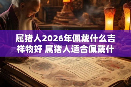 属猪人2026年佩戴什么吉祥物好 属猪人适合佩戴什么