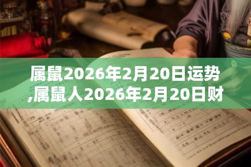 属鼠2026年2月20日运势,属鼠人2026年2月20日财运,生肖鼠2026年2月20日运势