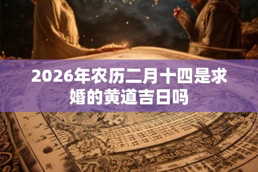 2026年农历二月十四是求婚的黄道吉日吗