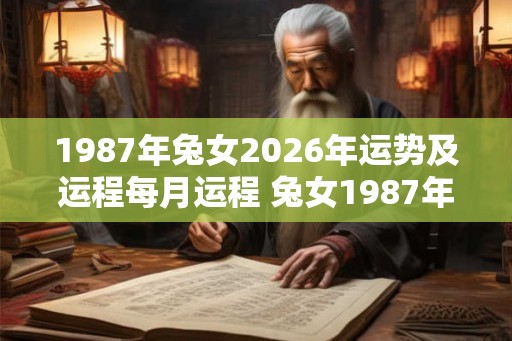 1987年兔女2026年运势及运程每月运程 兔女1987年出生2026年每月运势如何