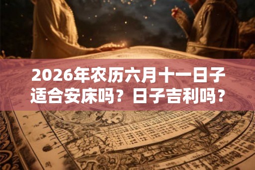 2026年农历六月十一日子适合安床吗？日子吉利吗？