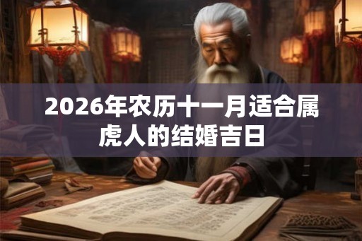 2026年农历十一月适合属虎人的结婚吉日