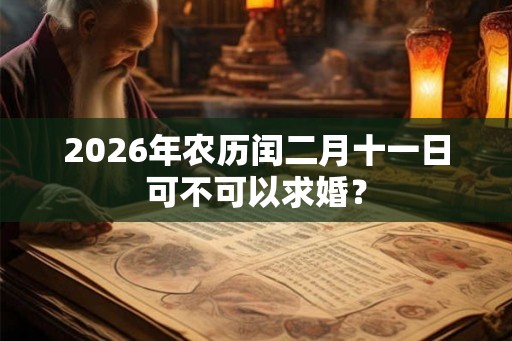 2026年农历闰二月十一日可不可以求婚？