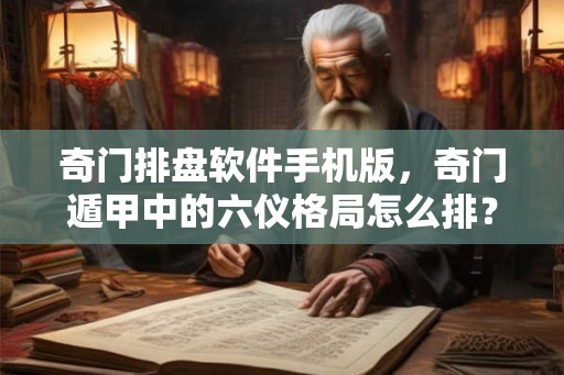 奇门排盘软件手机版，奇门遁甲中的六仪格局怎么排？