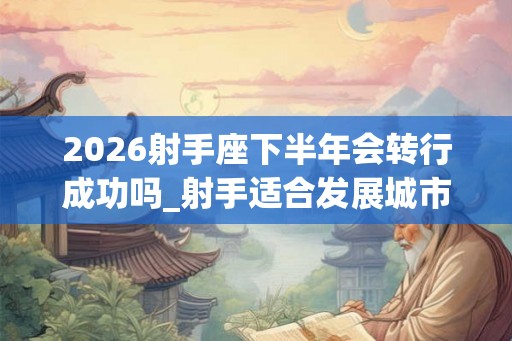 2026射手座下半年会转行成功吗_射手适合发展城市