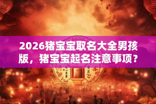 2026猪宝宝取名大全男孩版，猪宝宝起名注意事项？