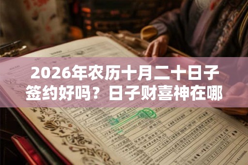 2026年农历十月二十日子签约好吗？日子财喜神在哪个位置？