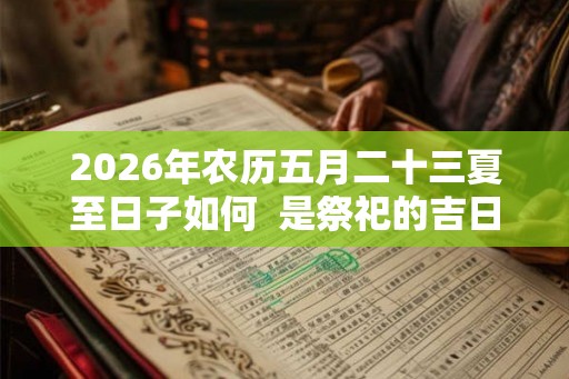 2026年农历五月二十三夏至日子如何  是祭祀的吉日吗