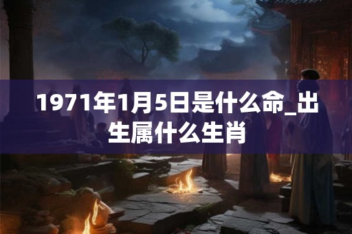 1971年1月5日是什么命_出生属什么生肖 1971年1月5日是什么命_出生属什么生肖