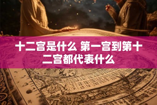 十二宫是什么 第一宫到第十二宫都代表什么
