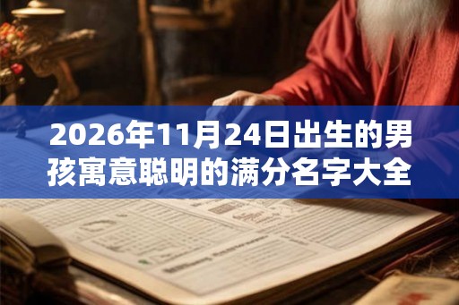 2026年11月24日出生的男孩寓意聪明的满分名字大全 2026年11月24日出生的男孩寓意聪明的满分名字大全