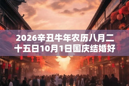 2026辛丑牛年农历八月二十五日10月1日国庆结婚好吗？