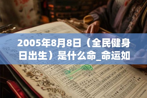 2005年8月8日（全民健身日出生）是什么命_命运如何