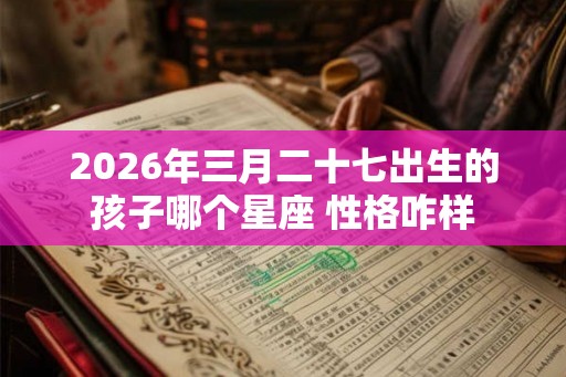 2026年三月二十七出生的孩子哪个星座 性格咋样 2026年三月二十七出生的孩子哪个星座 性格咋样