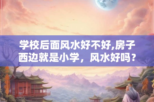 学校后面风水好不好,房子西边就是小学，风水好吗？