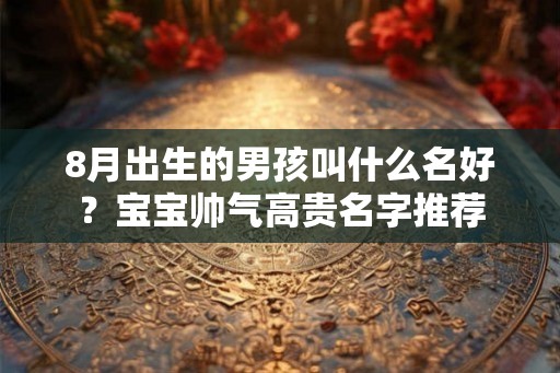 8月出生的男孩叫什么名好？宝宝帅气高贵名字推荐