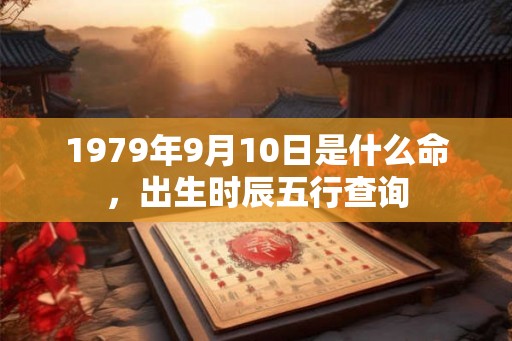 1979年9月10日是什么命,出生时辰五行查询 1979年9月10日是什么命,出生时辰五行查询